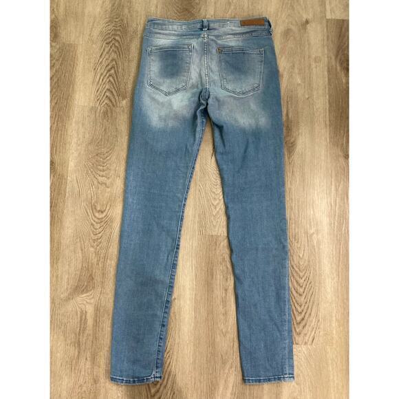 H&M Women's Super Skinny Stretch Jeans Blue Size 28 Zip Fly Denim - Picture 4 of 10